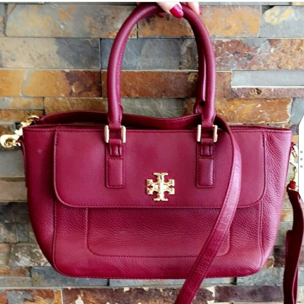 NWOT Tory Burch Zip Bag with Handles & Crossbody